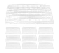 DECHOUS 15pcs Aquarium Tank Divider Plastic Grid Mesh with 4.5x4.5mm Holes, White Fish Tank Partition for DIY Filtration and Separation, Prevents Small Fish Entering Filter Zone, Sturdy