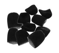 DECHOUS 15pcs Mic Covers for Handheld Microphone Black Sponge Noise Reduction Sleeve for Dance Halls and Interviews
