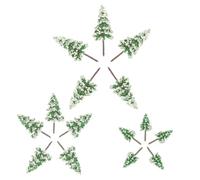 DECHOUS 15Pcs Miniature Cedar Trees Model Set Plastic Scenery Model Trees for DIY Landscape Decoration 5cm 7cm 8.5cm for Architectural Sand Table