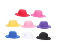 DECHOUS 16 Pcs Hat Ornament Adorable Doll Formal Headgear for DIY Crafts Colors Each for Dressing Up Dolls and Creating Charming Accessories