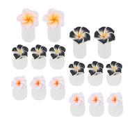 DECHOUS 16pcs Silicone Toe Spacers for Pedicure Reusable Floral Nail Dividers Soft Finger Separators for Women Men Toe Alignment Bunion Correction Nail Polish Accessories