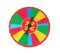DECHOUS 1pc Portable Prize Wheel Educational Lottery Turntable for Parties Raffles Games Fun Game Turn Plate for Adults Compact Design for Easy Storage