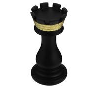 DECHOUS 1Pc Resin International Chess Piece Ornament Rook Smooth Surface Home Decor Creative Desktop Artware for Cabinet Tabletop Chic Decoration