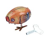 DECHOUS 1Pc Vintage Wind Up Chick Realistic Clockwork Action for Adorable Design Fun Childhood Memory Random Color