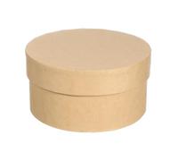 DECHOUS 1pcs Kraft Paper Paper Boxes round Shape Simple Design Elegant Delicate Smooth Surface Easy to Carry Wrapping Box for Cookies and Cakes