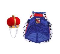 DECHOUS 1Set Cloak Adorable Dog Crown and Lovely Cloak for Pets Lightweight and Skin Friendly Costume for Dress Up for Walks and Special Occasions