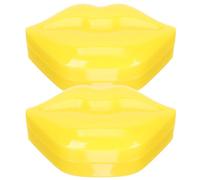 DECHOUS 2 Boxes Lip Care Mask Boxes, Lip Care Necessity under Mouth Patches, Hydrating Yellow, 2 Boxes, for Travel and Daily Life, Women, Girlfriend, Mother