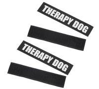 DECHOUS 2 Pairs Reflective Therapy Dog Vest Patches PU Material Pet Harness Stickers for Service Dogs Training and