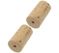 DECHOUS 2 Pcs Natural Flute Cork Plugs Soft Cork Caps Flute Headjoint Repair Accessories Wind Instrument Parts for Musician