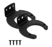 DECHOUS 2 Pieces Microphone Wall Hooks Small Size Lightweight Silicone and Iron Mic Wall Clamp for Wireless Microphone Storage and Household Use