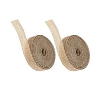 DECHOUS 2 Rolls of Natural Jute Ribbon DIY Wedding Decorative Ribbon Made from Synthetic Material, Easy to Cut to Length and Carry, for Crafting and Home Decoration
