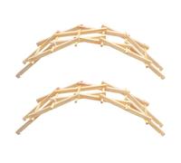 DECHOUS 2 Sets DIY Wooden Arch Bridge Assembly for Handmade Educational Construction Model High-grade Material Stem Science Project for Cognitive and Learning