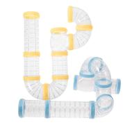 DECHOUS 2 Sets Hamster Cage External Tube Hamster Tube DIY Design Enjoyable Living Space Pp Material Assorted Color Indoor Outdoor for Small Pets