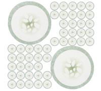 DECHOUS 200pcs Cucumber Eye Pads Non-woven Eye Patches Gentle on The Skin for Home Skincare Use with Creative Cucumber Print Design