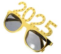 DECHOUS 2025 Glasses, 2025 New Year Eve Eyeglasses Graduation Eyeglasses Glitter Rhinestone Number Eyeglasses Funny Sunglasses Class of 2025 Photo Prop Golden