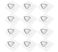 DECHOUS 20pcs Adhesive Plate Hangers, Thickened Self-Stick Triangle Hooks for Wall Decoration, Strong Plastic Seamless Hooks for Hanging Plates and Wall Art in Home