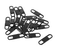 DECHOUS 20pcs Black Alloy S Shaped Carabiner Clips with Quick Attachment and Space Saving Features, for Outdoor Camping Accessories and Anti-theft Handbag or Luggage Use