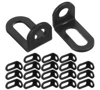 DECHOUS 20pcs Black L Brackets Iron Furniture Corner Brackets L Shaped Right Angle Corner Brace for DIY Furniture and Cabinet Building