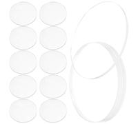 DECHOUS 20pcs Circle Acrylic Blanks High Transparency round Acrylic Sheets Easy to Carry for Artists and Enthusiasts Work on Projects the Trip