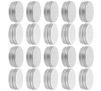 DECHOUS 20pcs Dog Scent Training Jars Aluminum Odor Containers for Scent Work Practice Screw Top Smell Cases for Dog Nose Training Portable Tins for Essential Oil