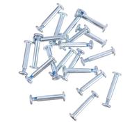DECHOUS 20Pcs Inline Skate Screws 31Mm Hexagonal Socket Skate Wheel Screws Silver for Adult and Bearings Replacement