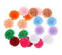 DECHOUS 20pcs Polyester Dog Collar Flowers Bow Ties for Small Pets, Cute Pet Neck Collar Accessories, for Halloween and Christmas Celebrations Random Color