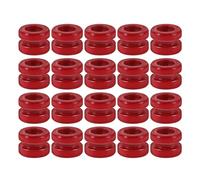 DECHOUS 20pcs Red Metal Guitar String Beads for Folk Electric Guitar and Electric Bass, Precision Craftsmanship Unique Design, for Studio Recordings and Live Performances, Reducing