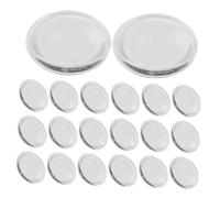 DECHOUS 20pcs Silicone Eyelash Extension Pads Round Eyelash Fan Holder for Lash Grafting Reusable Eye Pads for Lash Lift