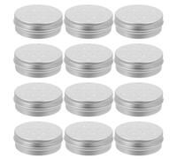 DECHOUS 20pcs Smell Training Canister Scent Training Tin Nose Scent Container 60ml Aluminum Vented with Holes Realistic Scenario Simulation Resist Damage and Wear