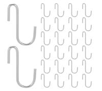 DECHOUS 20pcs Stainless Steel S Shaped Hooks for Kitchenware and Utensils, Corrosion Resistant Bulk Organization Hooks with Sleek Minimalist Design, for Kitchen and Bathroom Hanging