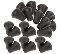 DECHOUS 20pcs Sturdy Rubber Drum Support Sleeve Replacement for Bass Drum Legs Black Non-slip High Durability Supply for Professional Percussion