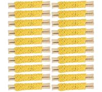 DECHOUS 20pcs Sweet Bamboo Bunny Chew for Hamsters and House Rabbits, Dental Care Sticks to Sharpen and Clean Teeth, Natural Small Animal Teething for Comforting Chewing Play