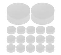 DECHOUS 20Pcs White Plastic Pulley Wheels 9.3Mm Diameter for DIY Science Kits, Model Cars, Motor Shafts and Transmission Belt Pulley Parts, Small Gear Wheels for Motor Applications