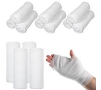 DECHOUS 24 Rolls Conforming Gauze Bandages Wrap 24 Rolls 10cm X 4.5m White Gauze for First Aid Kit, Easy to Use and Comfortable to Wear