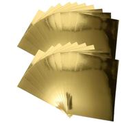 DECHOUS 24 Sheets A4 Gold Metallic Foil Paper with Mirror Shine Effect and Smooth Creasing for Card Making and Certificates, 11.7x8.3 Inch Shimmer Metallic Cardstock for Scrapbooking