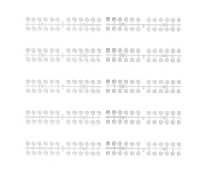 DECHOUS 240pcs Nail Color Display Board with Double Faced Adhesive Tape, Plastic Manicure Contrast Color Tools for Beginners, Convenient for Practicing, Elegant Classic Look Design