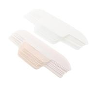 DECHOUS 24pcs Disposable Collar Sweat Pads Hat Liners Pad with Adhesive Backing, Waterproof and Sweat Absorption Features, Non-woven Fabric Material, Curve Shape Design for Public Speaking