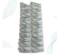 DECHOUS 24pcs Lifelike Bird Model Artificial Birds Glitter Powder Decors Wedding Decor Ornaments