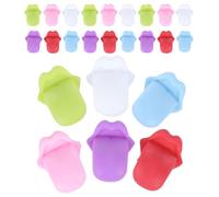 DECHOUS 24pcs Reusable Tongue Shaped Drink Markers Silicone Wine Charms Cup Accessories for Cup Identification at Beer Festival Weekend and Parties Random Color