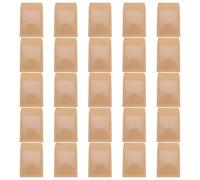 DECHOUS 25pcs Kraft Paper Mailing Envelopes Folder with Waterproof PVC Film, Elegant Appearance Invitation Envelope Bag for Greeting Cards and Bank Documents