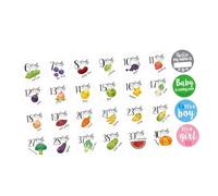 DECHOUS 28pcs Pregnant Belly Decals Maternity Stickers for Expectant Mommy Photo Props with No Residual and Easy to Remove Features, for Baby Growth Keepsake and Maternal Photography