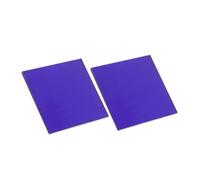 DECHOUS 2pcs 5x5cm Chemistry Cobalt Glass Sheets for Flame Reaction Lab Experiments, Scientific Supplies for School Chemistry and Science Education