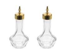 DECHOUS 2pcs Absinthe Bottle Delicate Bitters Bottles for Cocktails Syrup for Drinks Japanese Bitters Dasher Syrups Bottle Bitter Dropper Japanese-style Medicine Bottle Glass