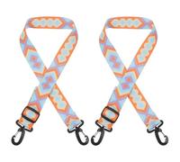 DECHOUS 2pcs Adjustable Ski Boots Carrying Straps, 90cm Portable Roller Skate Leashes with Hooks for Winter Outdoor Skating and Ski Boot Transport, Purple Blue