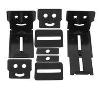 DECHOUS 2Pcs Adjustable Soundbar Wall Mount Bracket with Sliding Rail, Heavy Duty Speaker Shelf for Living Room and Bedroom, Compatible Speaker Hanging and Bookshelf Wall Mounts