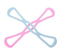 DECHOUS 2pcs Back Expander Resistance Bands for Muscle Training, Arm Pulling Trainer and Back Exerciser, Home Fitness Equipment for Women’s Strength and Stretching Random Random Color