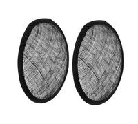 DECHOUS 2pcs Black Round Mesh Linen Hat Base DIY Felt Hat Making Accessories for Women Fascinators Wedding Craft Supplies
