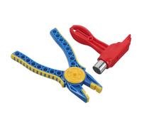 DECHOUS 2Pcs Building Block Removal Tool Set with Blue Separator Tongs and Multifunctional Hammer for Home and School Group Activities