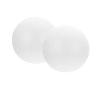 DECHOUS 2pcs Cake Dummy Baking Foam 8 Inch round Sphere White Reusable High Density Stability for Baking Decorating Practice and Display
