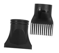 DECHOUS 2pcs Concentrator Nozzle Blow Dryer Attachments Black Plastic High Temperature Resistant Even Heat Distribution for Hair Hair Care Routine Comb Attachment